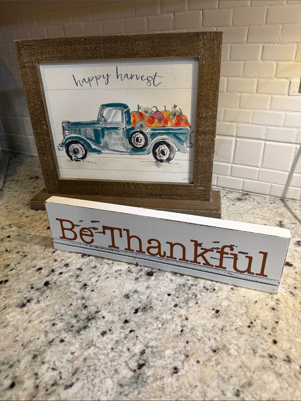 Lot of two fall signs